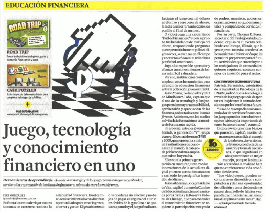 Juego, tecnologiá y conocimiento financiero en uno